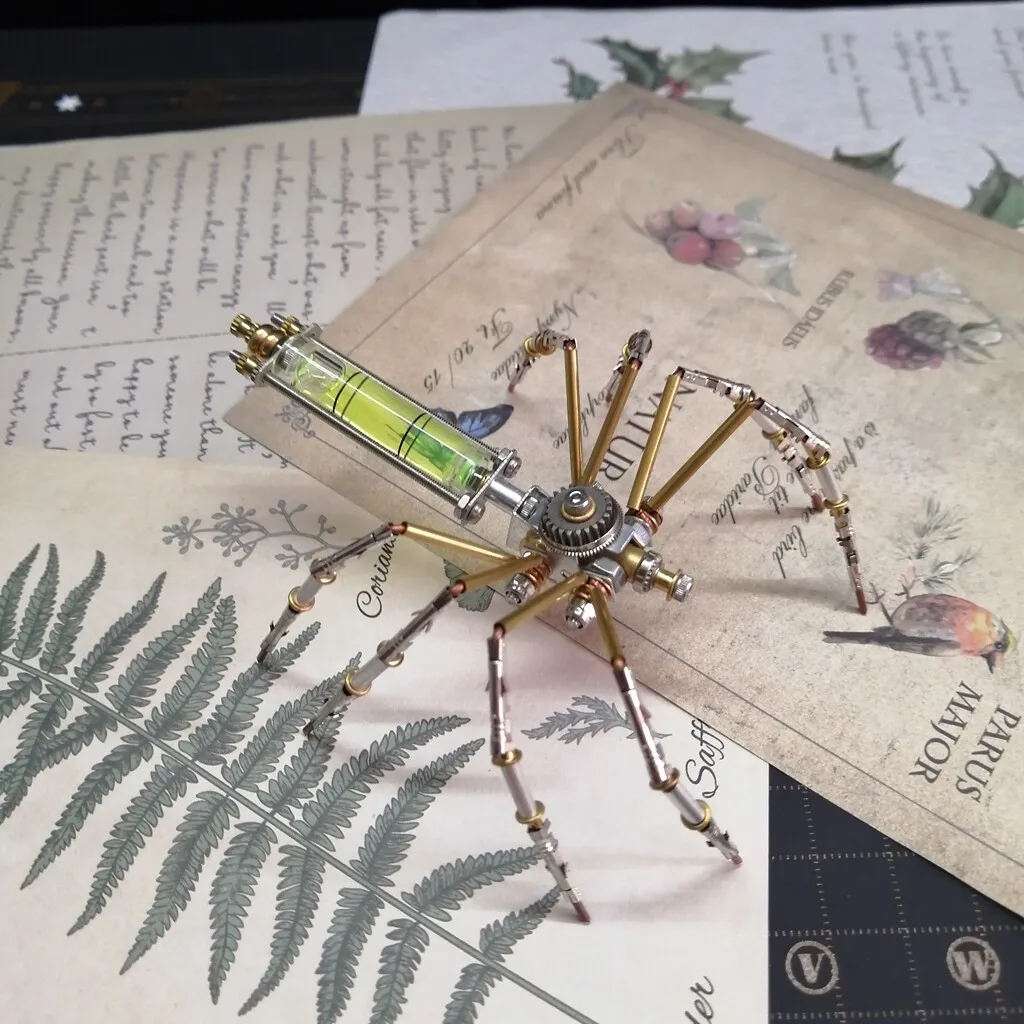 Cyberpunk Mechanical Spider Assembling Model 3D Sticker Creative Handmade DIY Festival Gift