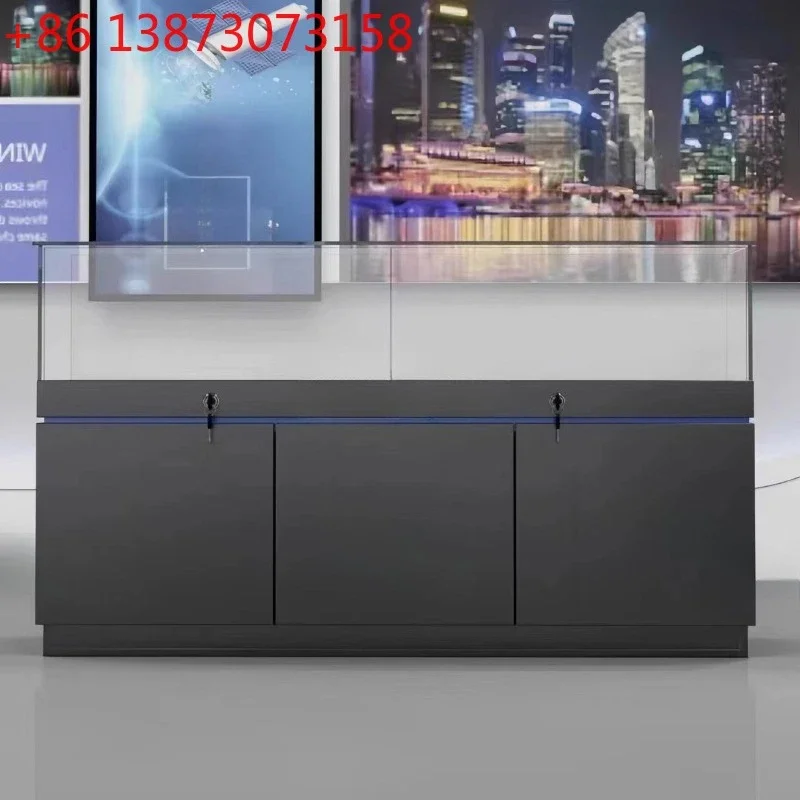 04**Shopping Mall Glass Display Jewelry Table Sample Exhibition Showcase