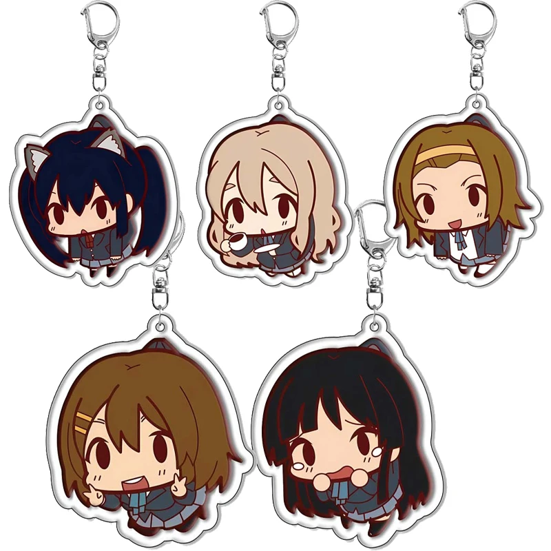 

Kawaii 5 см Hirasawa Yui Akiyama Mio Nakano Azusa Q версия персонажи акриловый брелок аниме мультфильм сумка кулон очаровательные ювелирные изделия