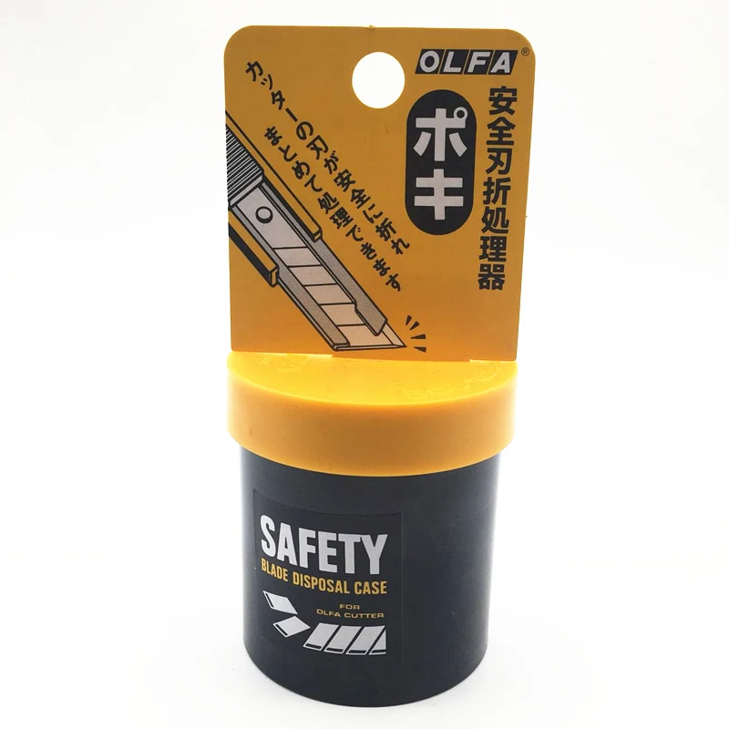 Olfa-caja de eliminación de cuchillas de seguridad, contenedor de seguridad a presión, herramienta para pargo, caja de cuchillos, DC-1/133K