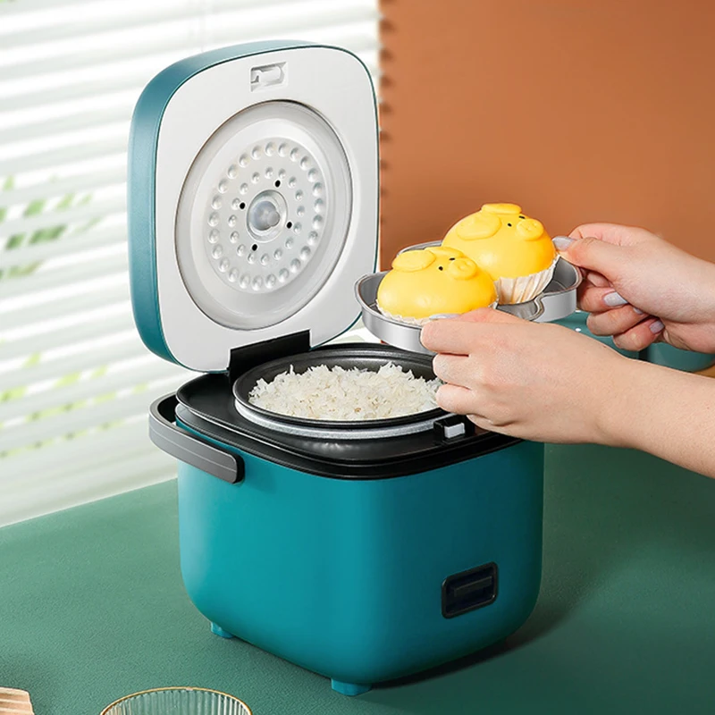 

Мини-рисоварка, 2-3 сервировки, автоматическая электрическая кухонная машина для приготовления пищи, подогреватель еды, пароварка 1,2 л, небольшой размер для домашнего использования