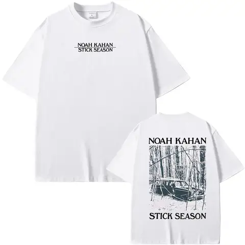Fashion Noah Kahan T-Shirt Stick Season Blue Spruce Tee 100%Cotton High Quality Harajuku Tee-shirt Summer Comfortable Camisetas