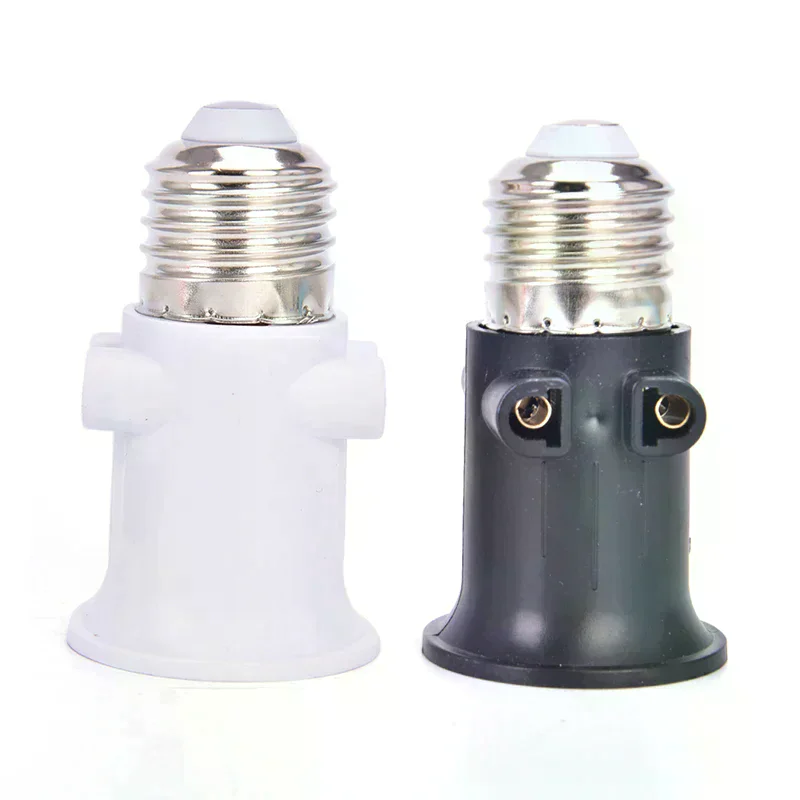 

PBT Fireproof E27 Bulb Adapter Lamp Holder Base Socket Conversion with EU Plug