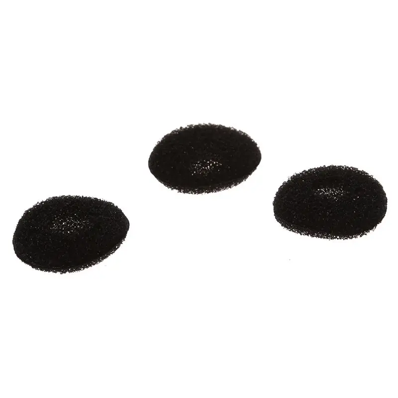 Almohadillas negras de esponja para auriculares, cubierta de repuesto, 100 unidades