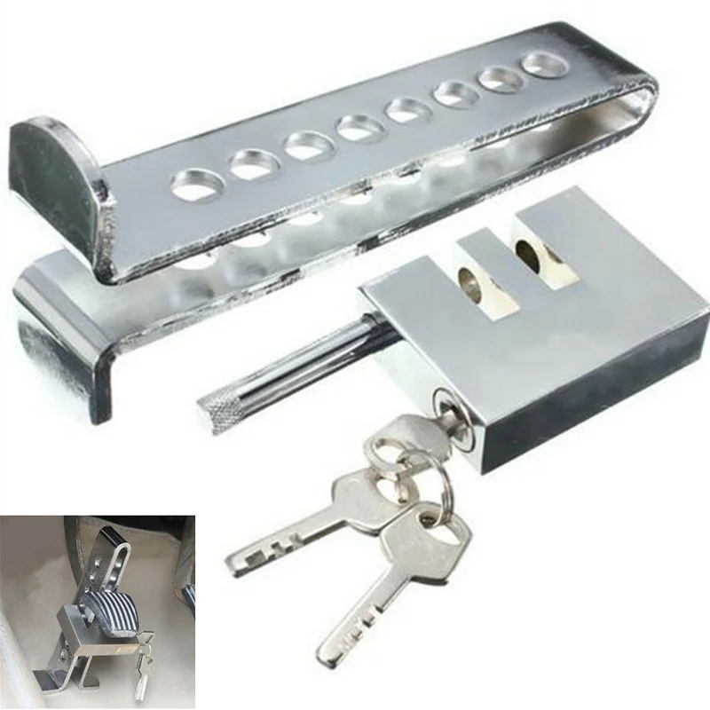 

Steel 8 Holes Clutch Lock Car Auto Accelerator Brake Rod Lock Anti-theft Device center lock for car