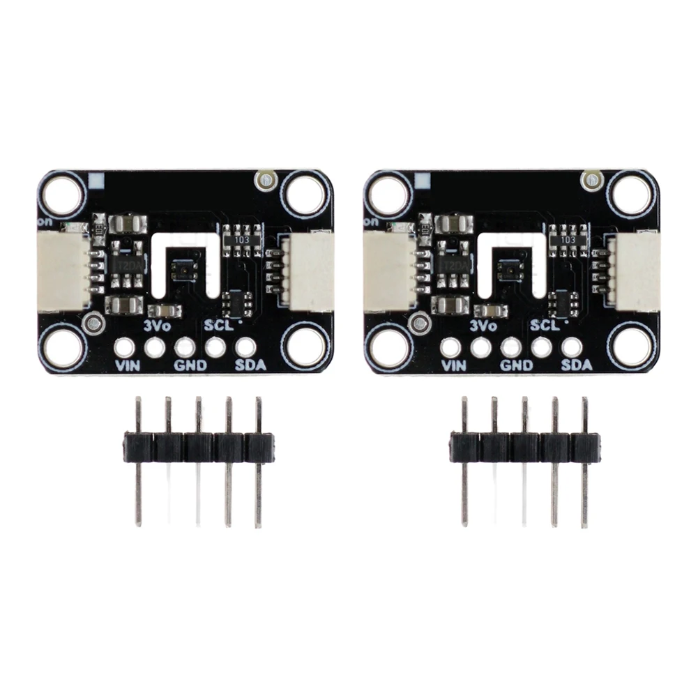 2pc SHT41 Digital Temperature Humidity Sensor Module High Precision I2C Interface For STEMMA QT Smart=Home=IoT Monitoring Projec