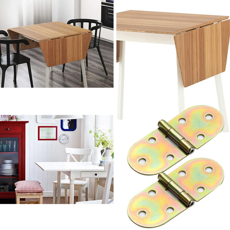 Dobradiça articulada de 4/8 unidades, dobradiça de mesa dobrável de 180 graus, acessório de móveis, adequado para armários e mesas