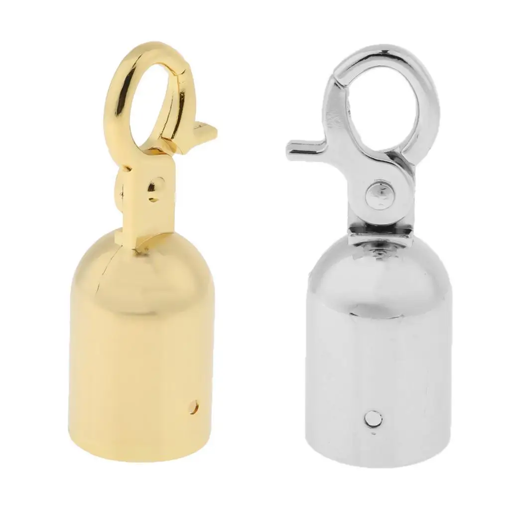 Braided Rope End Stopper Heavy Duty Metal Hook Bag Buckle for DIY Stanchion Post Crowd Diversion