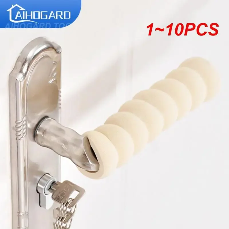 1~10PCS Door Knob Cover Silencer Crash Pad Wall Protector Soft Foam Door Knob Protector Anti Collision Home Accessory for Baby