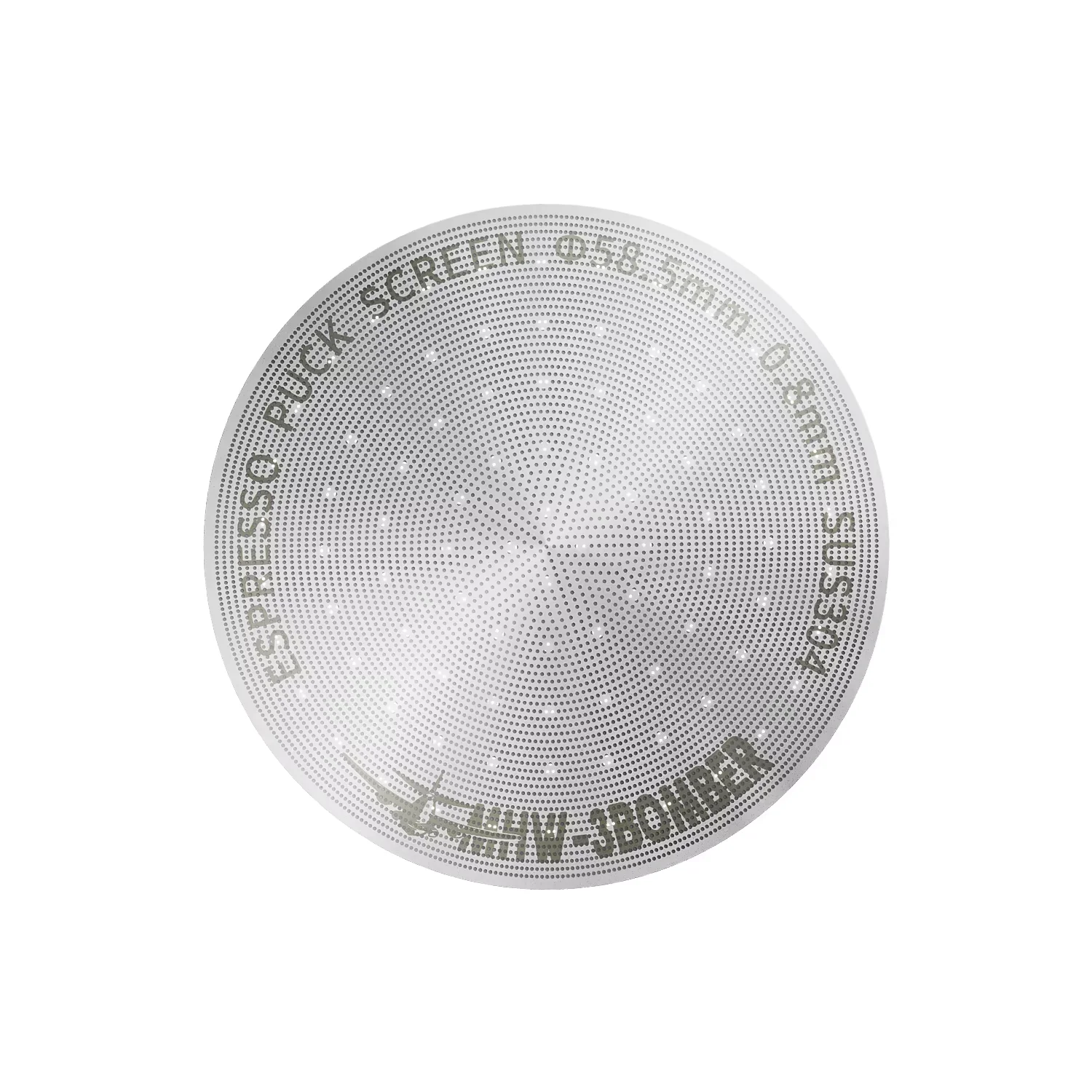 MHW-3BOMBER Espresso Puck Scherm voor 51/53/58.5MM Herbruikbare Rvs/Titanium Koffiefilter 0.8/0.2MM Koffie Accessorie