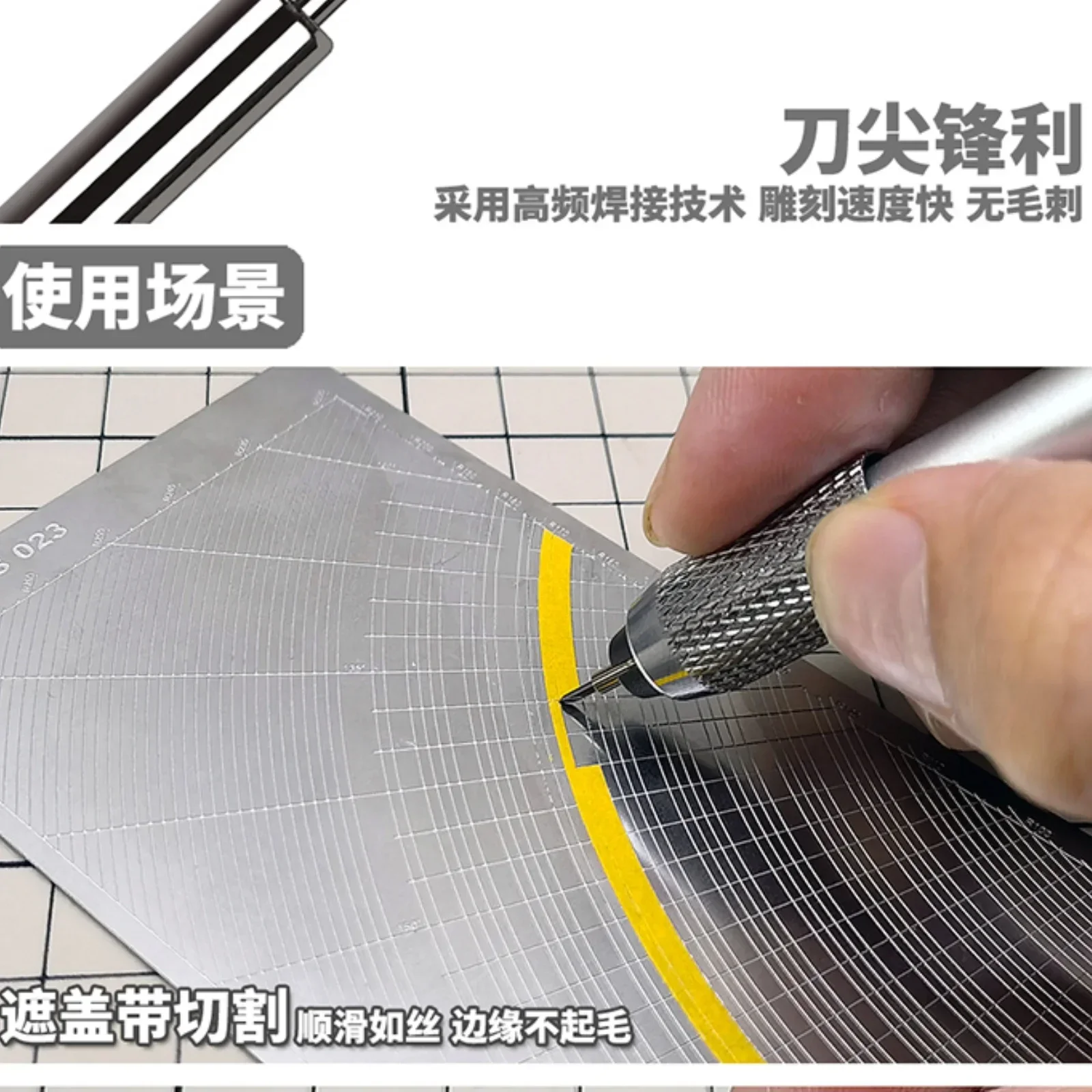 MSWZ MS-052 45°/60° Metal Tungsten Steel Thin Blade Pen Knife Assembly Model Building Tools for Model Hobby DIY