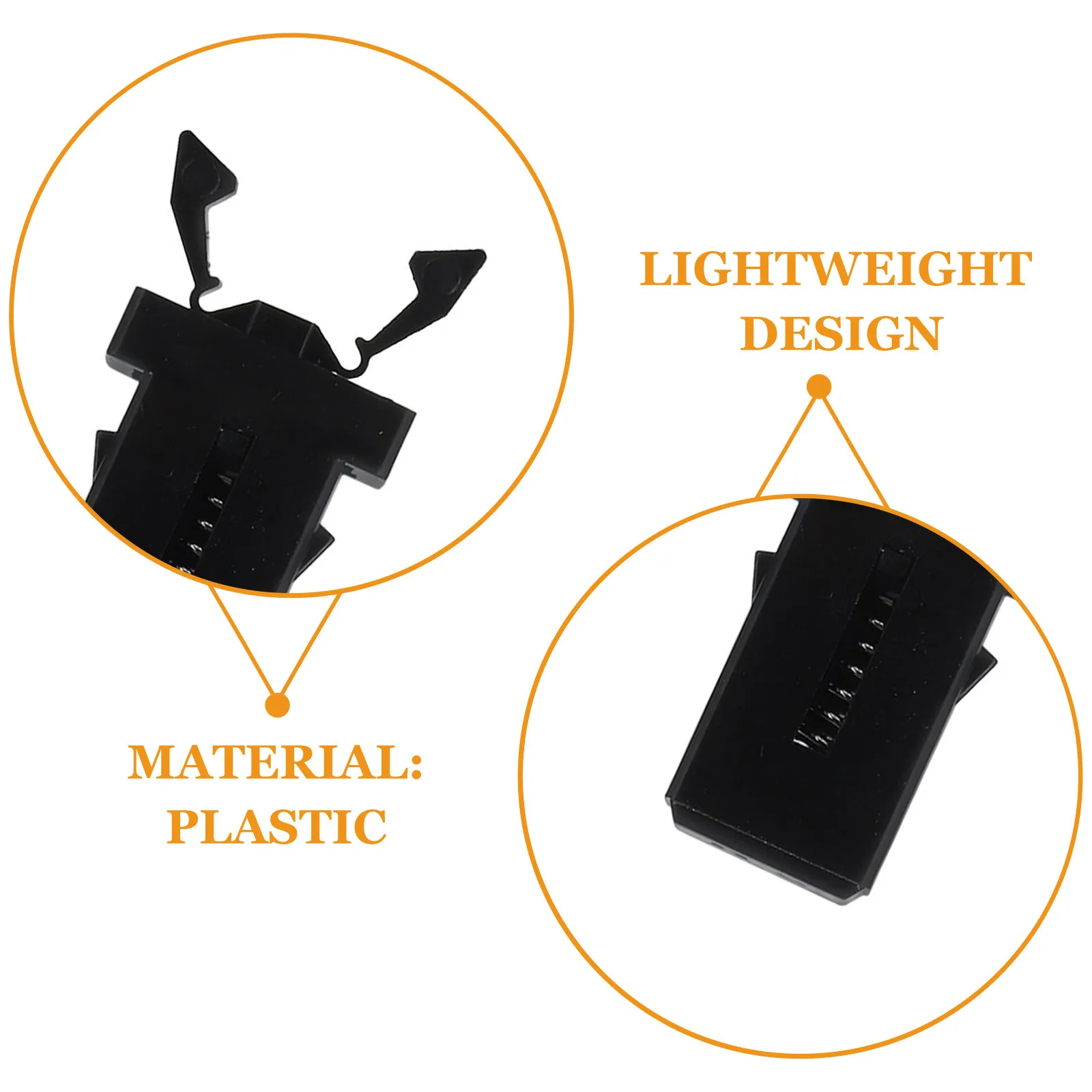10Pcs Plastic Trash Can Push Button Buckle Garbage Bin Lock Replacement Clip Latch for Household Waste Bin Press-Type Lock