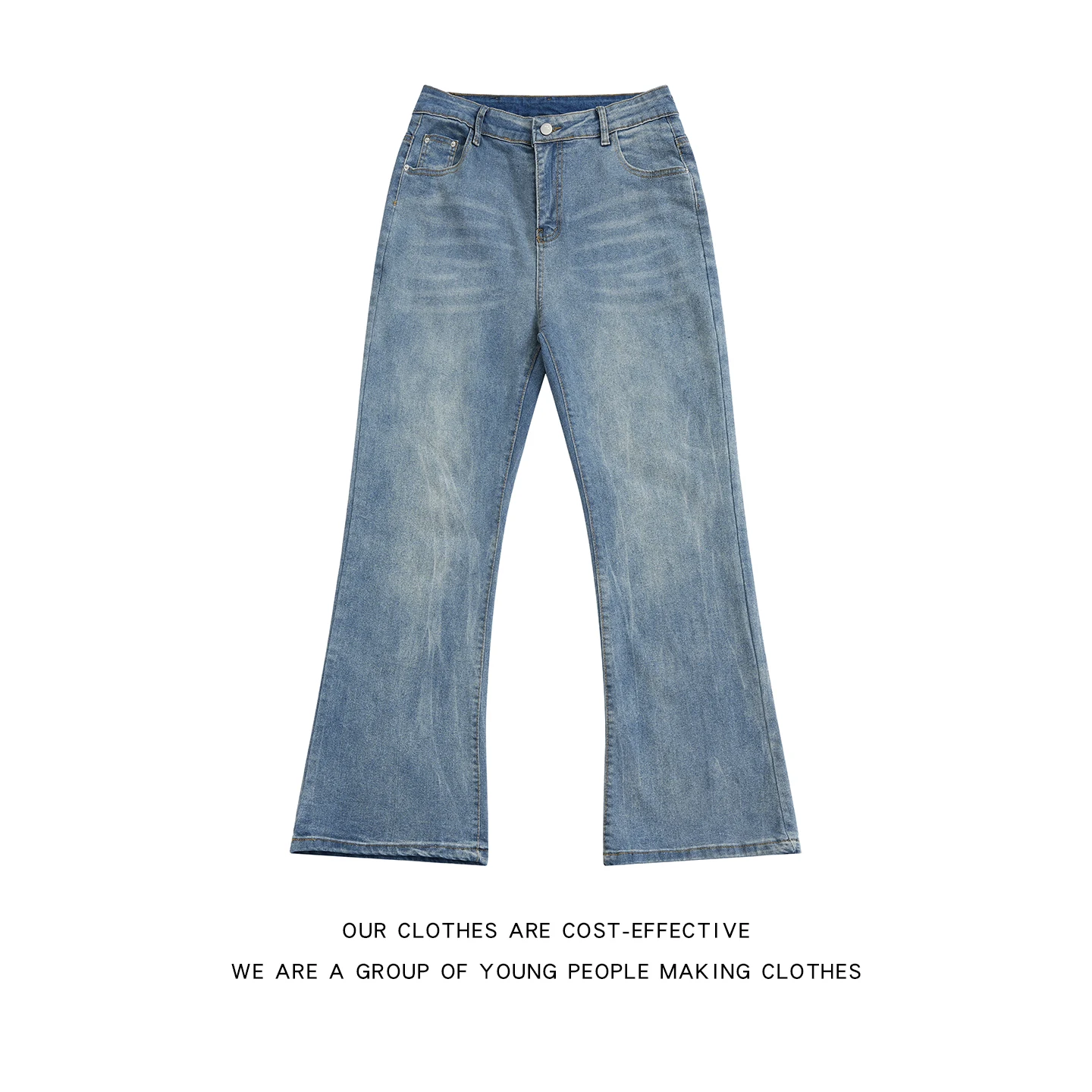 

Loose Straight Leg Blue Jeans Men's Casual Wide Leg Cleanfit Long Pants American Basic Sle Youth Faion Waed Denim Jeans