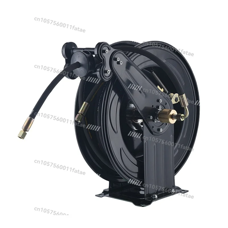 35m High Pressure Water Drum Winder Automatic Telescopic Pipe Reel Steel Wire Water Pipe Empty Disk Car Wash Machine