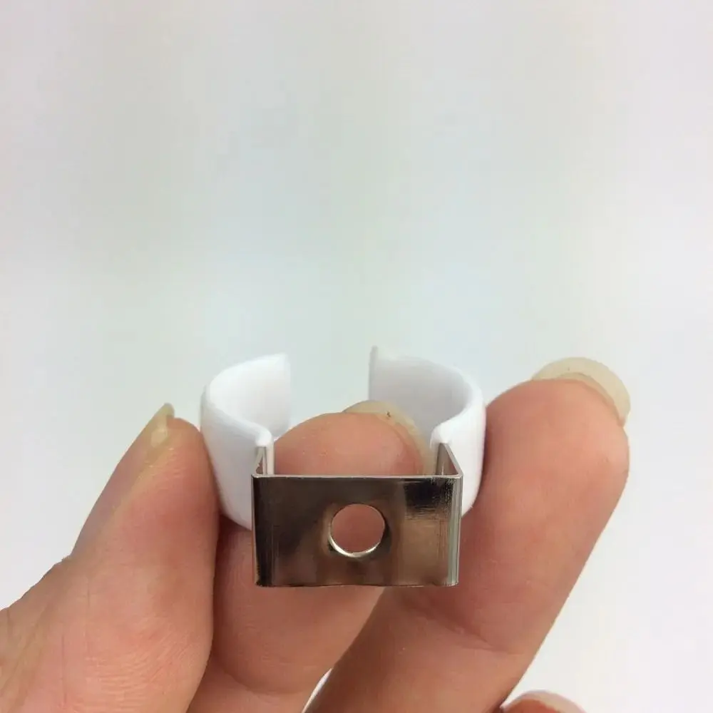 5Pcs Fixing Clips Spring Terry Clip With Rubber Protection Clamp Holders Lamp Tube Clip T3/T4/T5/T6/T7/T8/T9/T10 Base Tool