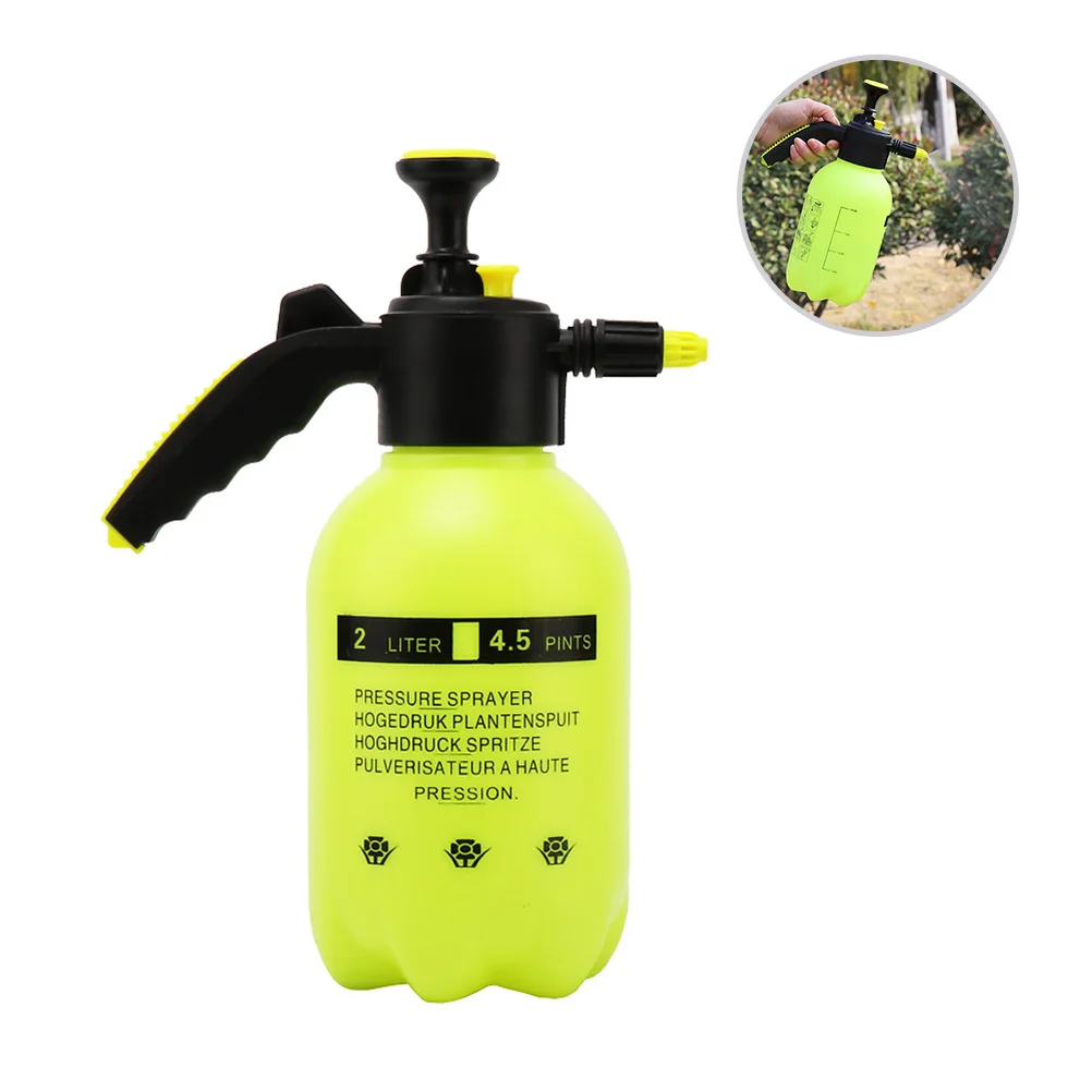 

1pc 2L Sprayer Bottle Air Pressure Type High Pressure Long Spout For Garden Plants Watering Can Home Office Cleaning Tool