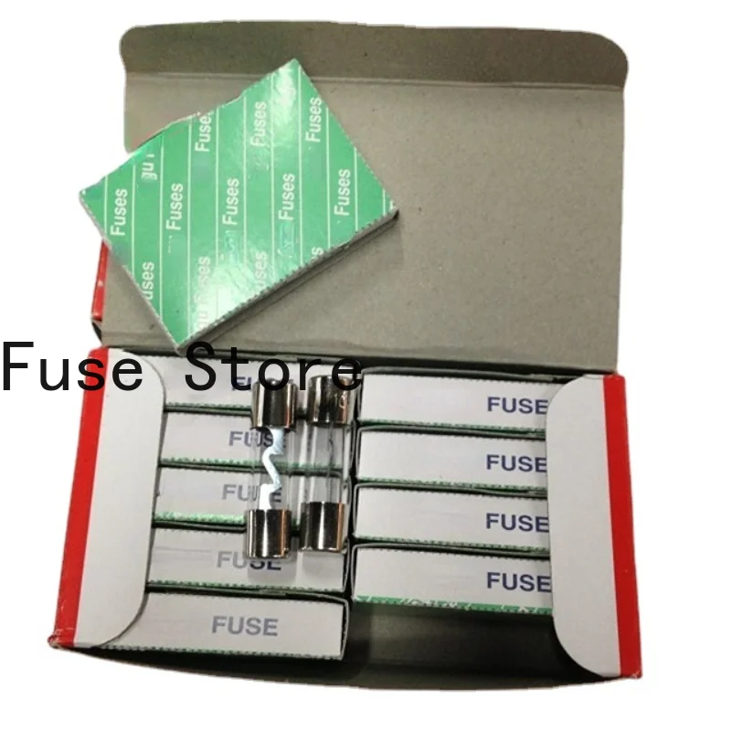 5PCS Tubular Fuse Box, Explosion-proof Glass  Tube For Vehicle, 10 * 38mm, 32V/30A