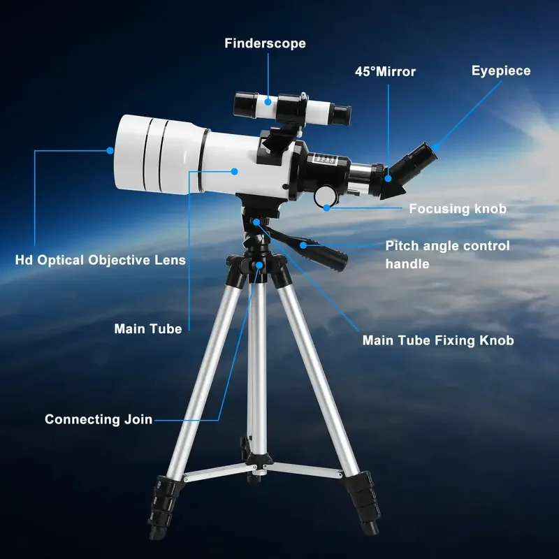 F30070M Professional Astronomical Telescope for Space Monocular 30070 Powerful Binoculars Night Vision for Star and Moon