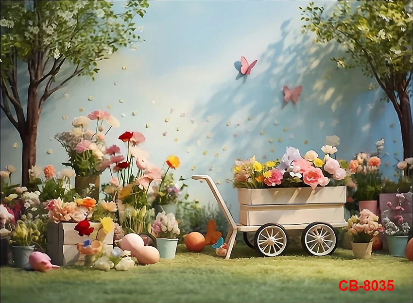 Весенний живописный фон, сладкие цветы, фон для фотосъемки, луг, цветочные цветы, садовые цветы, луга, парк, деревья, ребенок