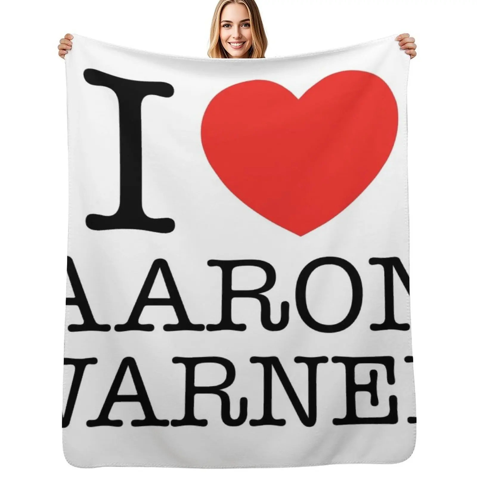 

I heart aaron warner Throw Blanket Soft Plush Plaid Large Luxury St Moving Blankets