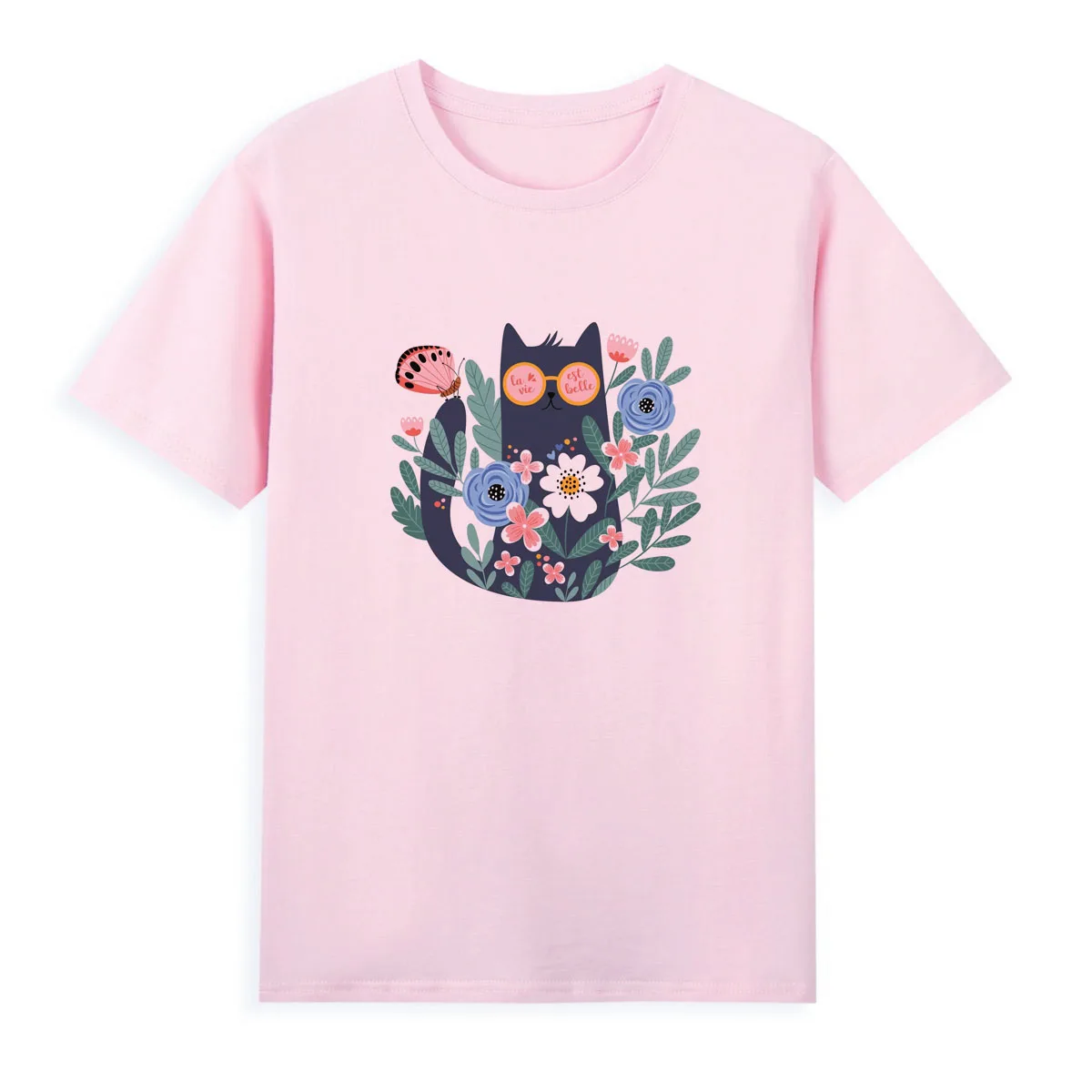 New Cat Collection T-shirt Original Brand Tshirt Women Short Sleeve Summer Clothing Hot Sale Top Tees A033