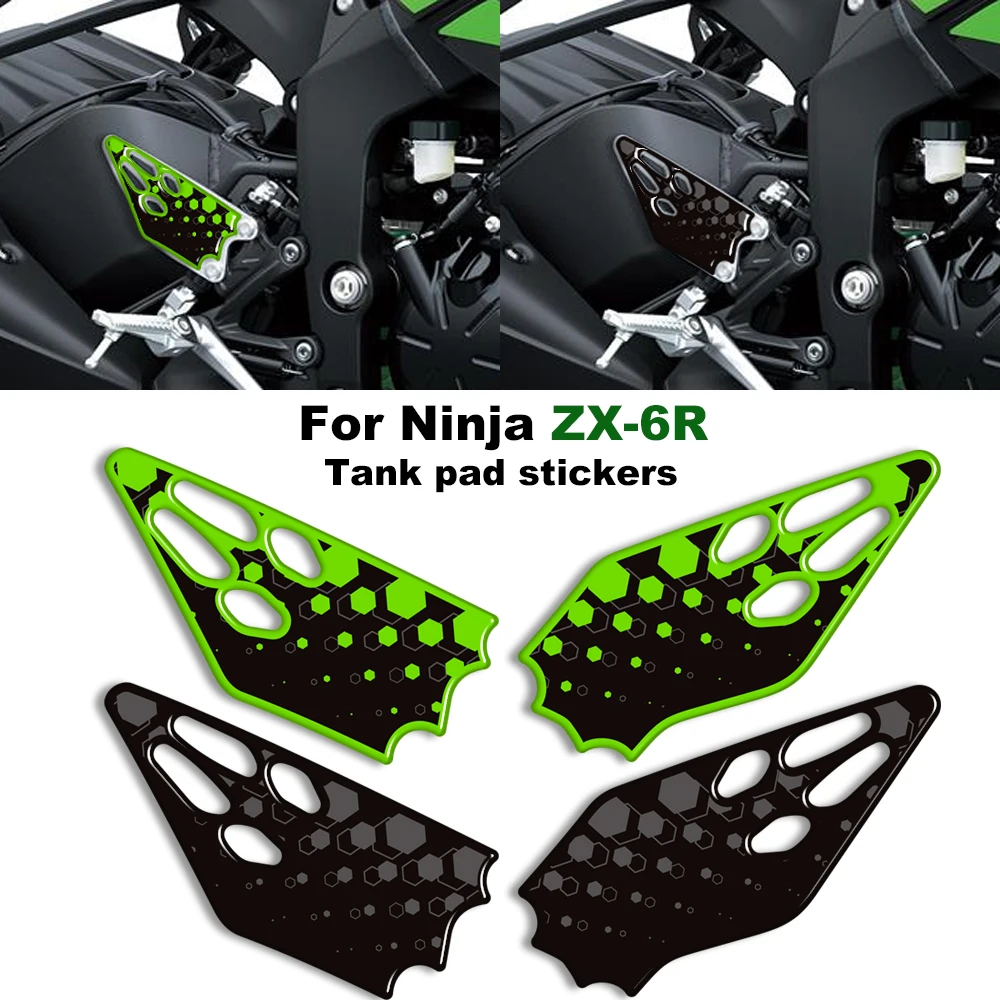 

For kawasaki Ninja ZX-6R ZX6R ZX - 6R 2025-2026 3D Moto Tank Pad Stickers Decals Protective Windshield Windscreen Wind Deflector
