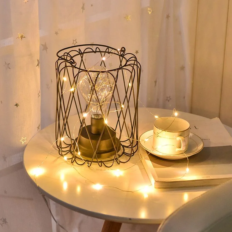 LED Outdoor Light String Fairy Garland Battery Power Silver Wire Lights For Christmas Festoon Party Wedding 8 Colors image 4