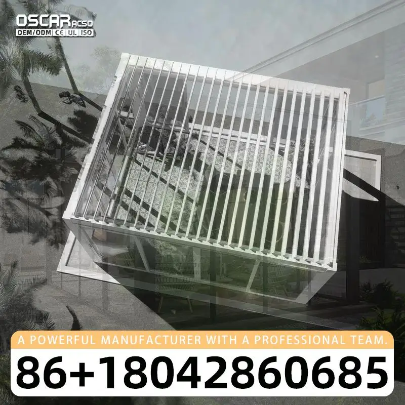 Motorized Louvre Roof Gazebo Electric Canopy Kits Shades for Patio Pergolas Outdoor Backyard Garden Sale pergola