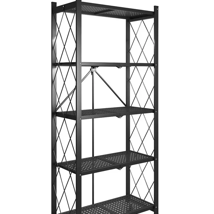

Installation-free folding rack Floor-to-ceiling multi-layer kitchen Oven pot rack Microwave oven storage mobile