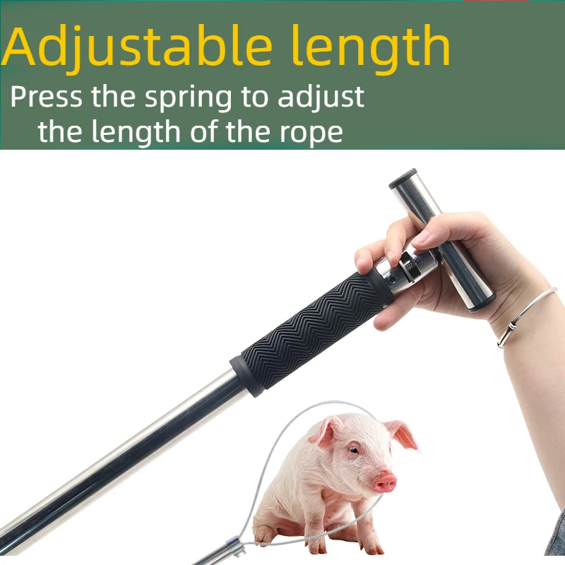 Pig Trap for Farming Equipment Stainless Steel Durable Pig Catcher Veterinary Instrument Pig Holder