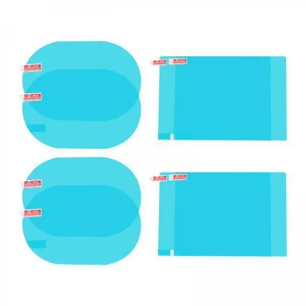 Car Rearview Mirror Film Protective Sticker PET Rainproof Anti Glare Anti Fog for Better Visibility in All Seasons