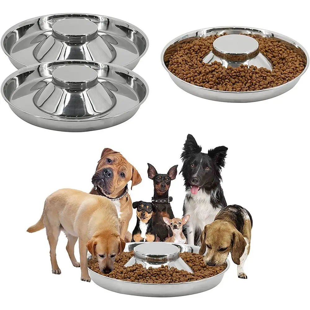 

Healthy Anti-Gulping Against Indigestion Interactive Puppy Feeder Dog Bowl Feeding Dish Slow Feeder