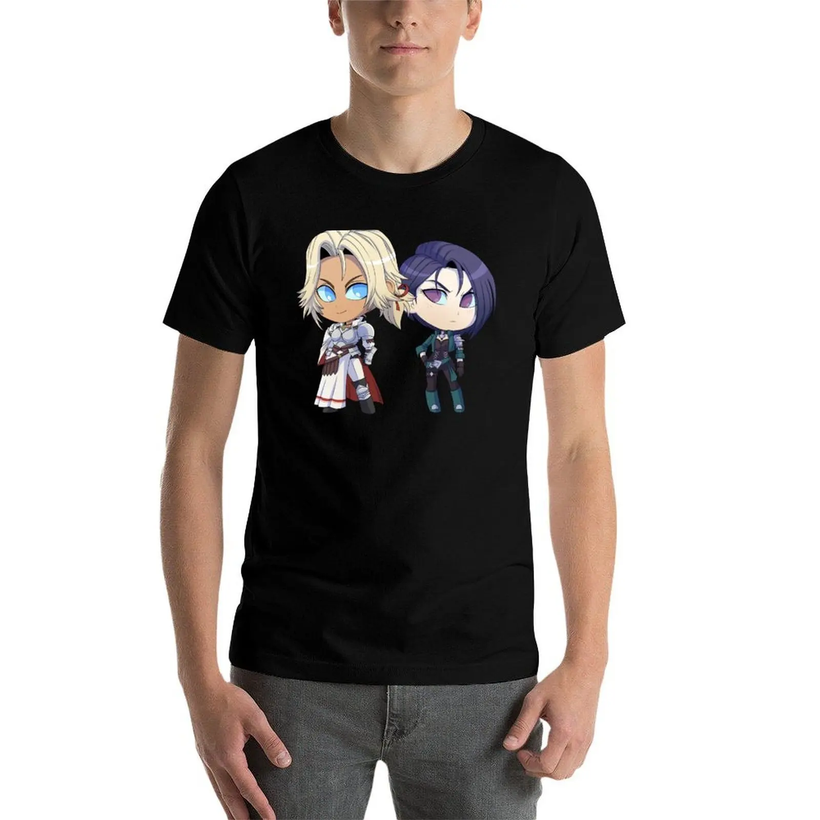 كاثرين وشمير - شعار النار ثلاثة منازل - تشيبي كتي تي شيرت تي شيرت للرجل تي شيرت جرافيك تي شيرت #5