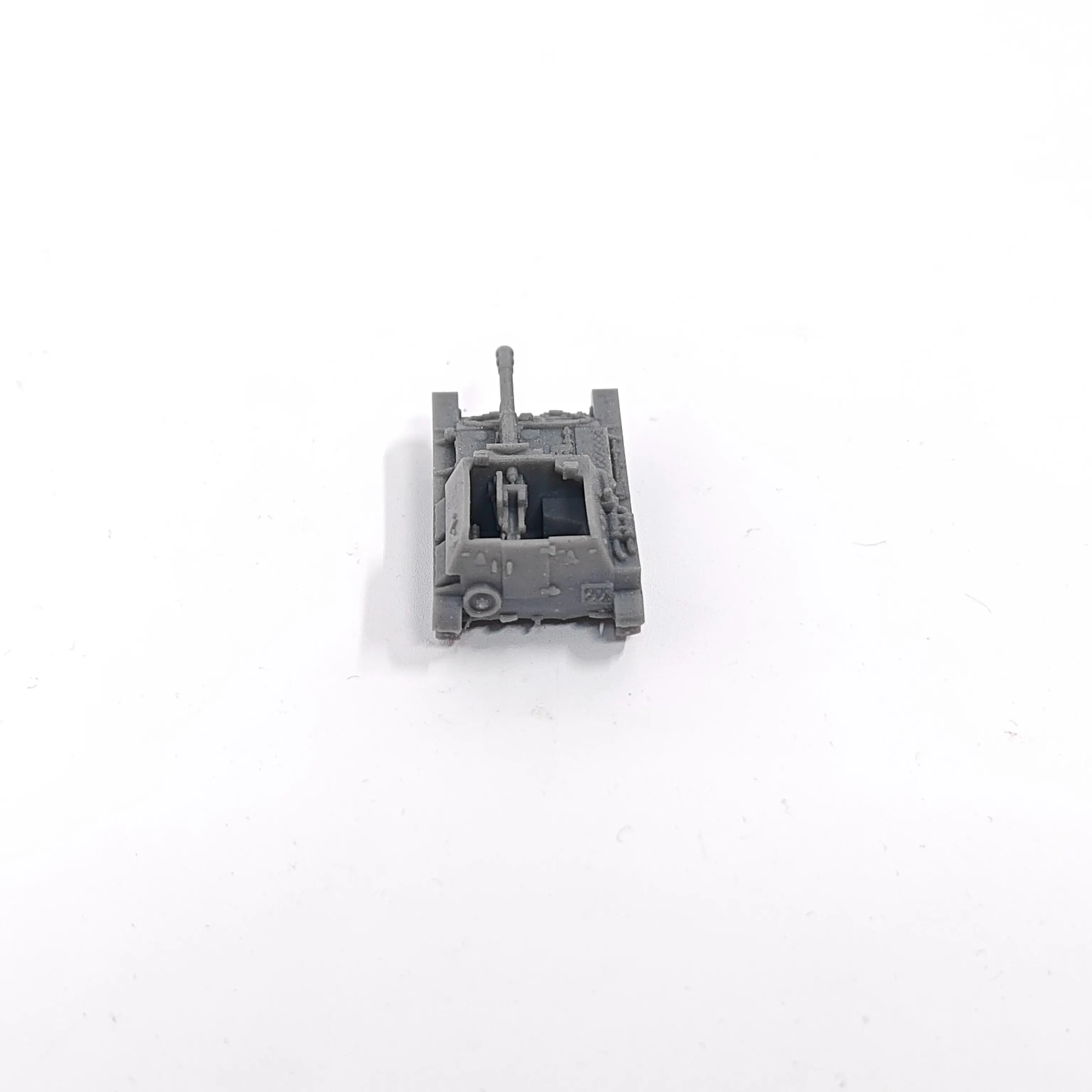 WWII Soviet SU-76 Tank Destroyer,3D Printed,1/144 Scale Mini Tank Model,Resin,Paintable view 3