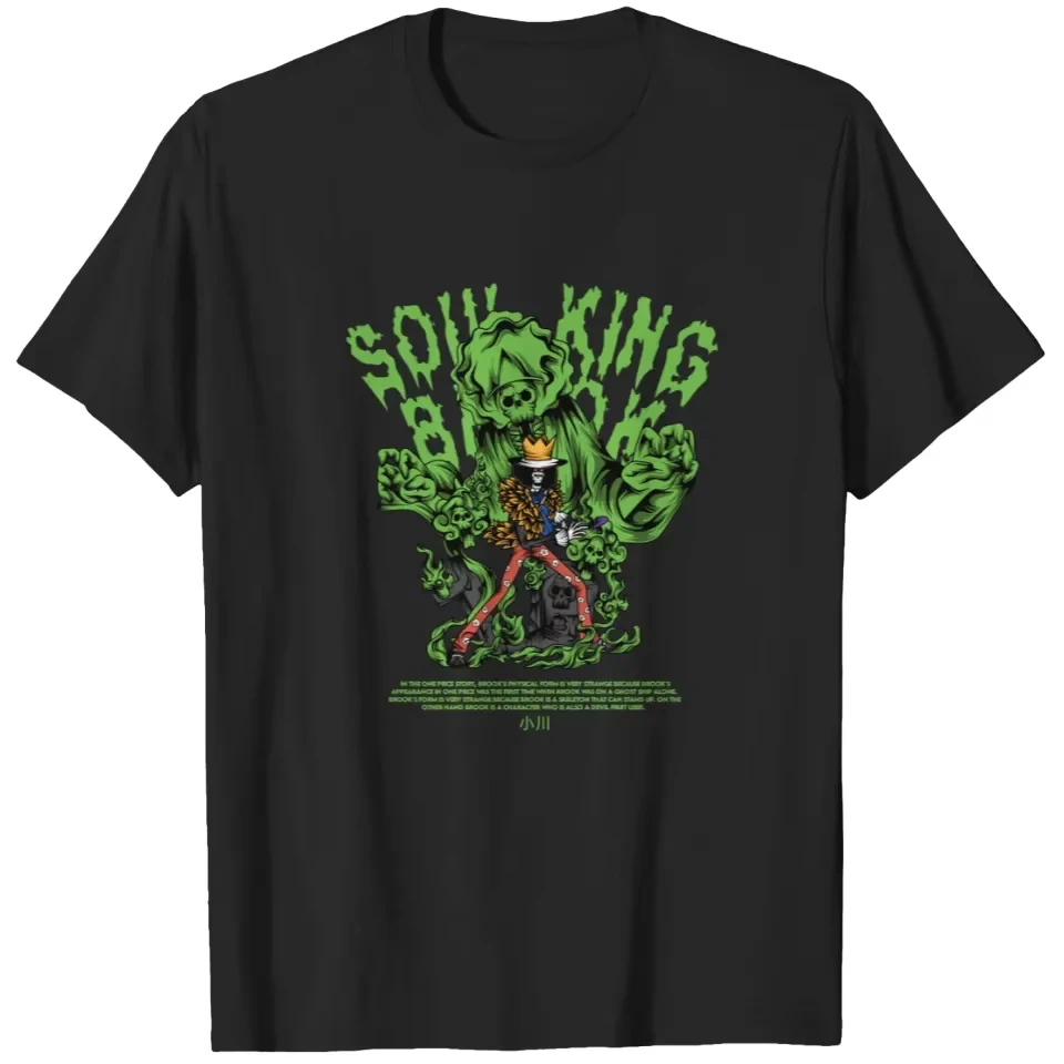 One Piece Roronoa Zoro Vintage Portrait T-shirt Men Three Sword Anime Print Cotton Short Sleeve Street Fashion Casual Oversized