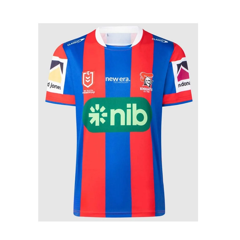 2026 Summer New Newcastle Knights NRL Home Jersey Family Matching Y2K T-shirt Suitable for Daily and Training Wear