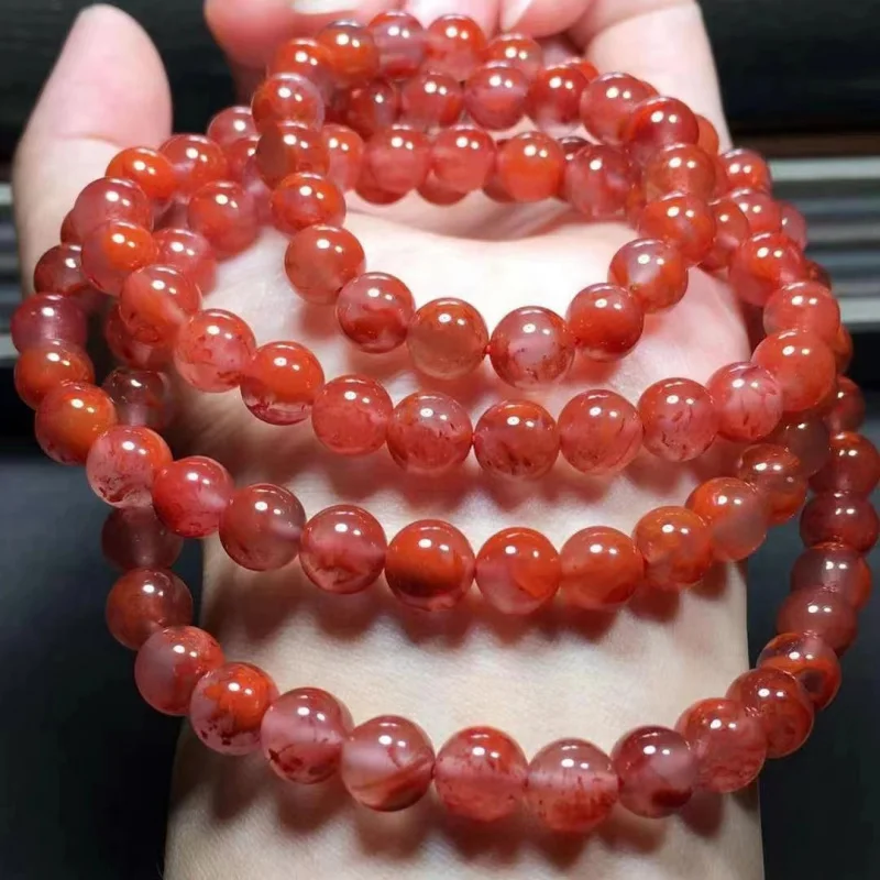 

Factory Natural South RedFloating Sichuan Material round Beads Multi-Circle Bracelet Clean Turnip Men's and