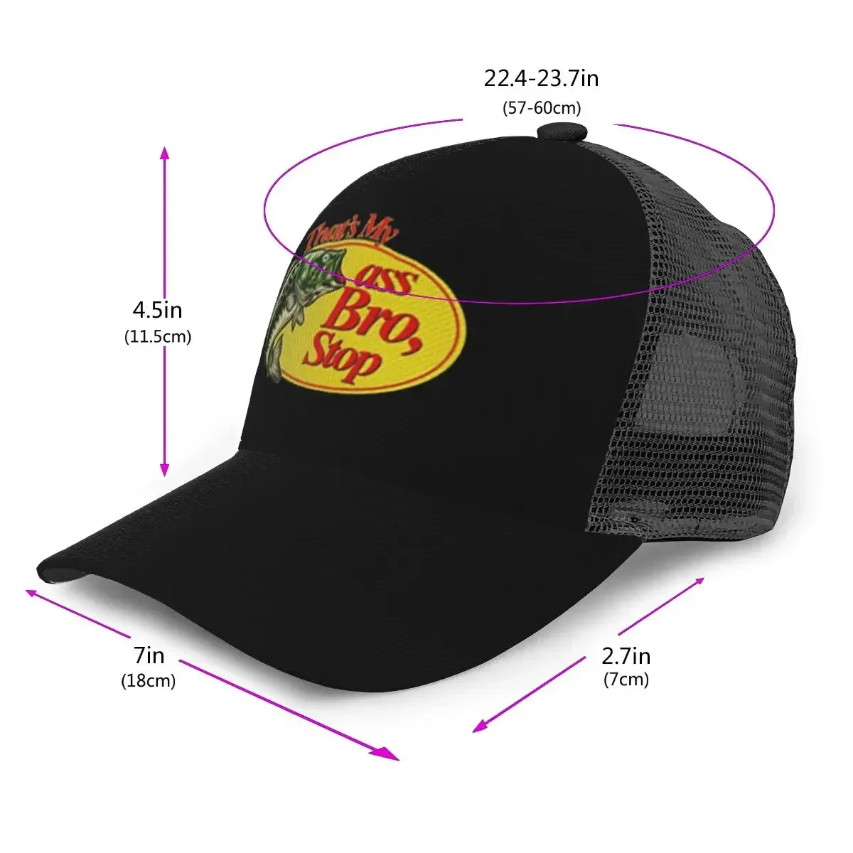 Thats My Ass Bro Stop Snapback Baseball Cap Mesh Hat Trucker Hat Streetwear Dad Hat Dropshipping