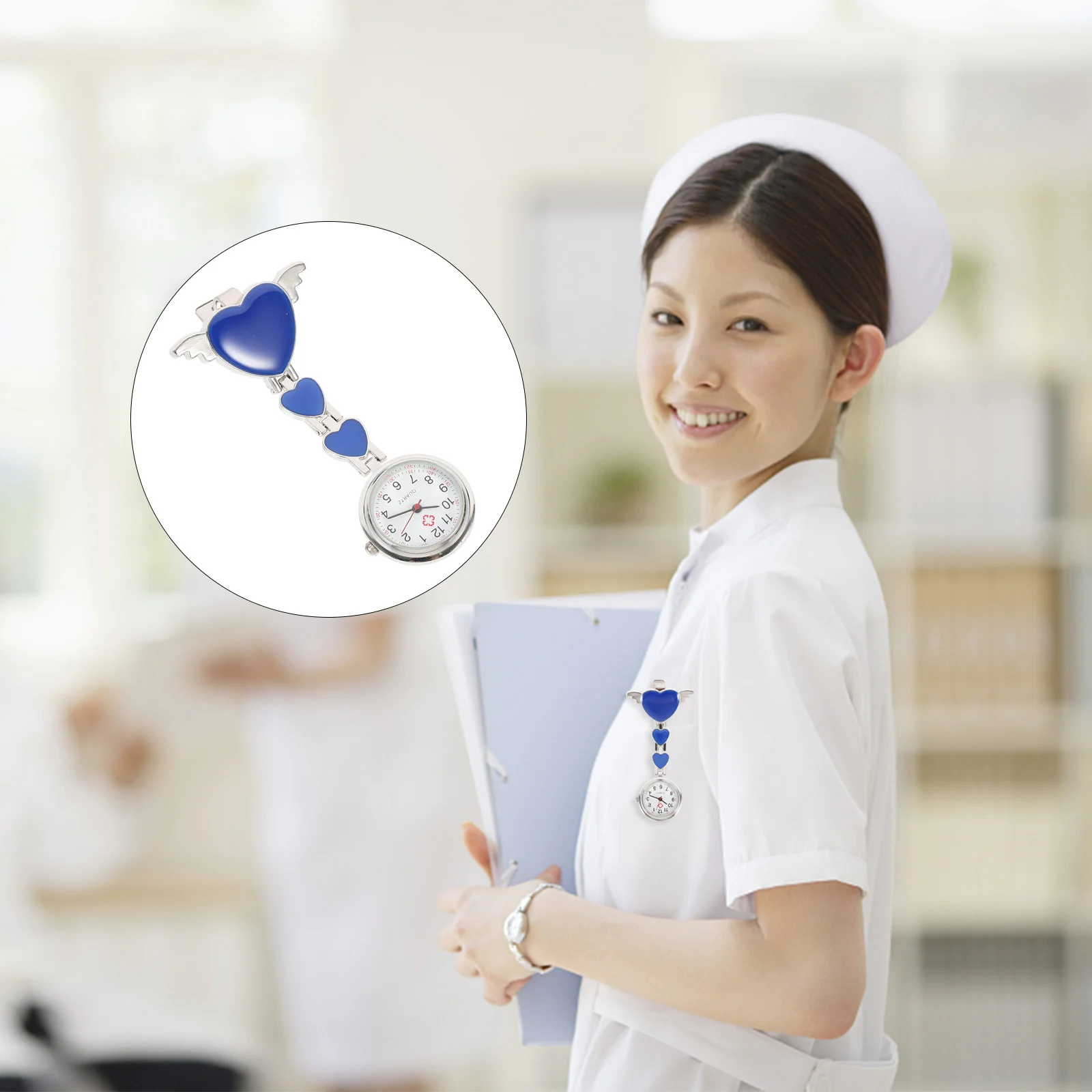 

Quartz Pocket Small Nursing Clip Nurse Pendant Watches Women Chest Nurse Watch Stylish Large Dial Gift Nurses Doctors Medical