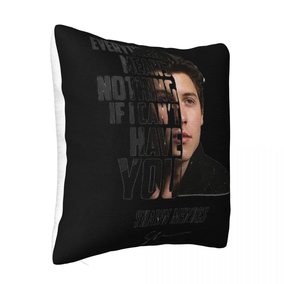 Shawn Mendes Everything Means Nothing If I Cant Have You Straight Halloween Discount Text Pillow Case