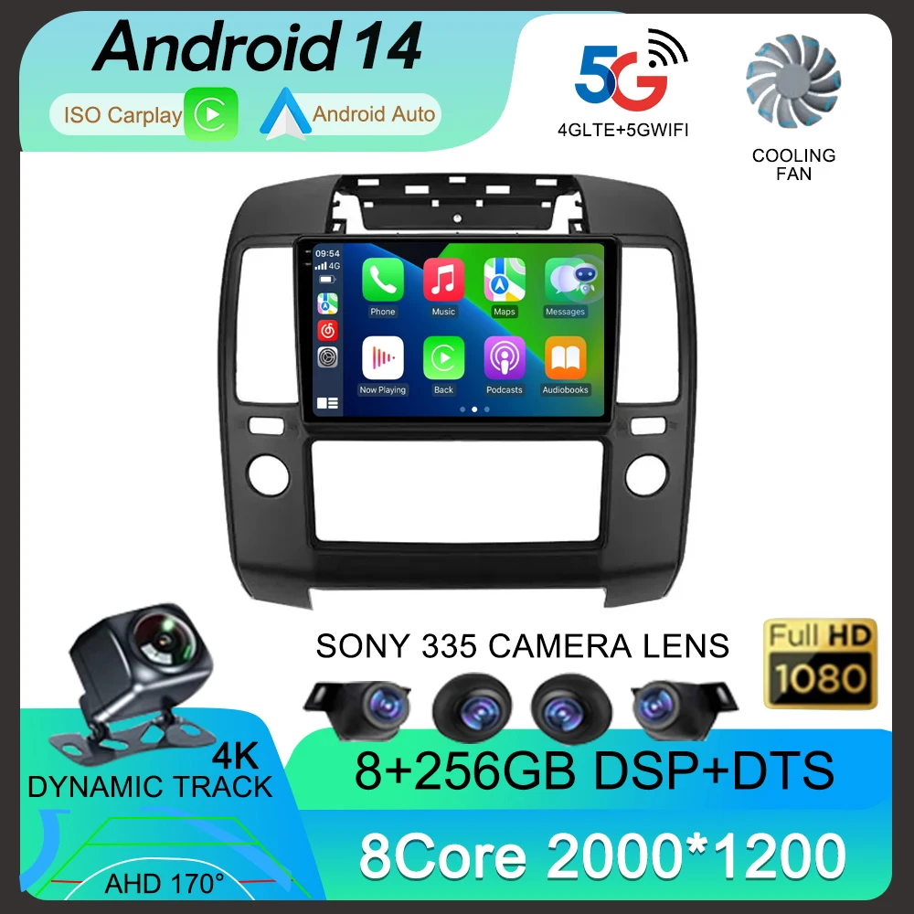 

Android 14 For Nissan Navara 3 D40 2004 - 2010 Car Radio Multimedia Video Player Navigation stereo GPS Navi No 2din 2 din DVD