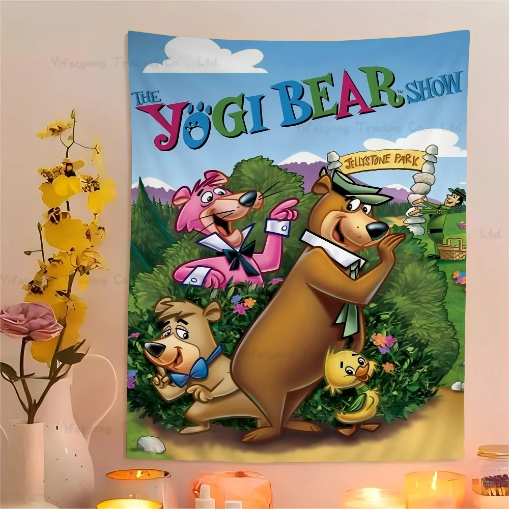 Cartoon The Yogi Bear Show Cartoon Tapestry Bohemian Wall Tapestries Mandala Wall Hanging Sheets