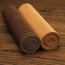 Completed Size Natural Bamboo Tea Table in Coffee Brown/ natural bamboo color Kitchen Mat Retro Home Decoration original Curtain