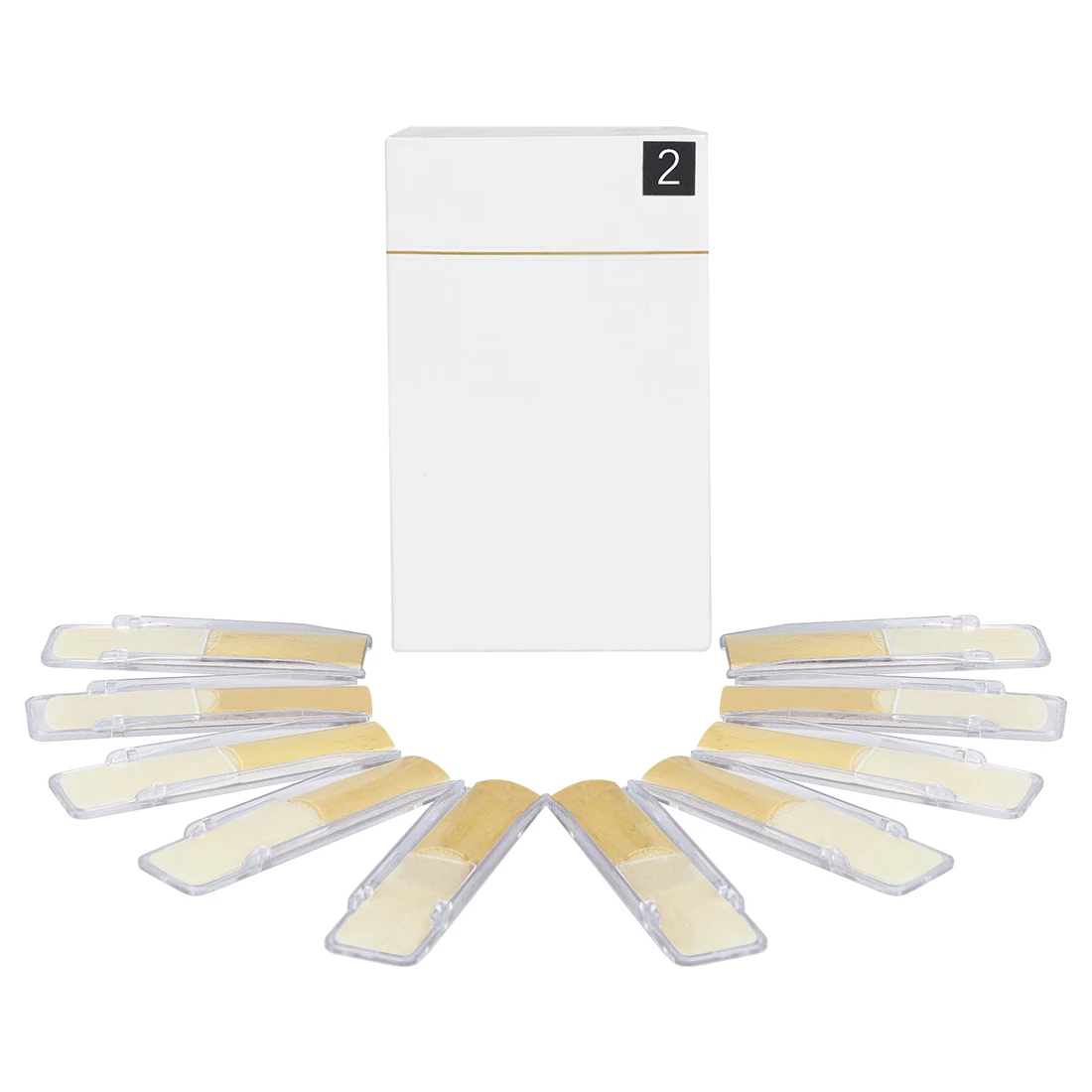 IRIN 10개입 Eb 알토 색소폰 리드 No.2 2.5 3 4 색소폰 교체용 마우스피스 리드 개별 ABS 포장 알토 색소폰 부품