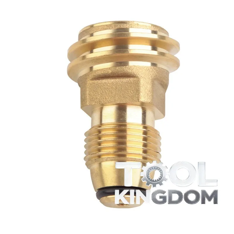 Interfaz de llenado de cilindros de gas conveniente, junta de llenado de propano para acampar al aire libre, junta de conversión de estufa de gas, duradera