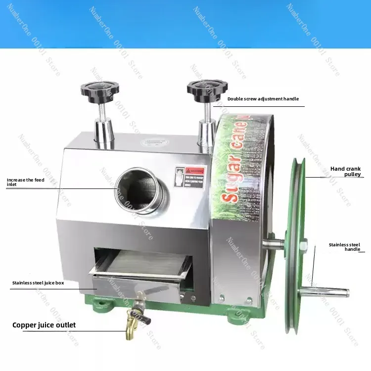 Sugarcane Squeezing Crushing Press Machine Sugarcane Juice Extraction Machine Mini for Home