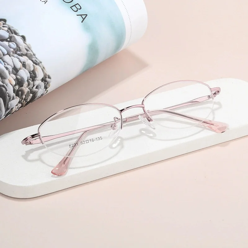 

TGCYEYO Most Popular Women Eyeglasses Hollow Temples With Diamond Elegant Intellectual Charm Lady Optical Spectacle Frames