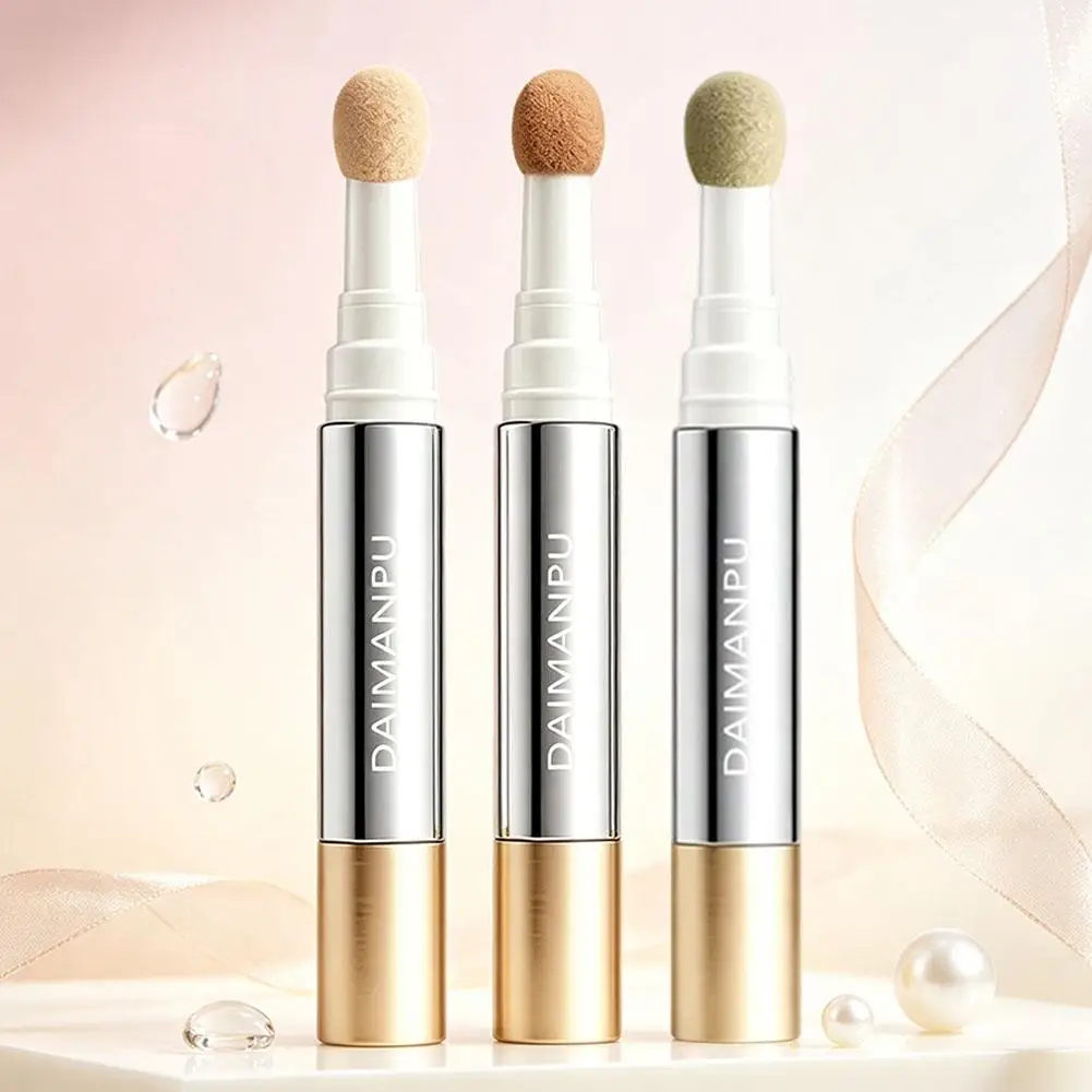Natural Skin Tone Concealer Pen Soft Sponge Tip Brightening Cover Tear Troughs & Dark Circles Spots Long Lasting Makeup Base New