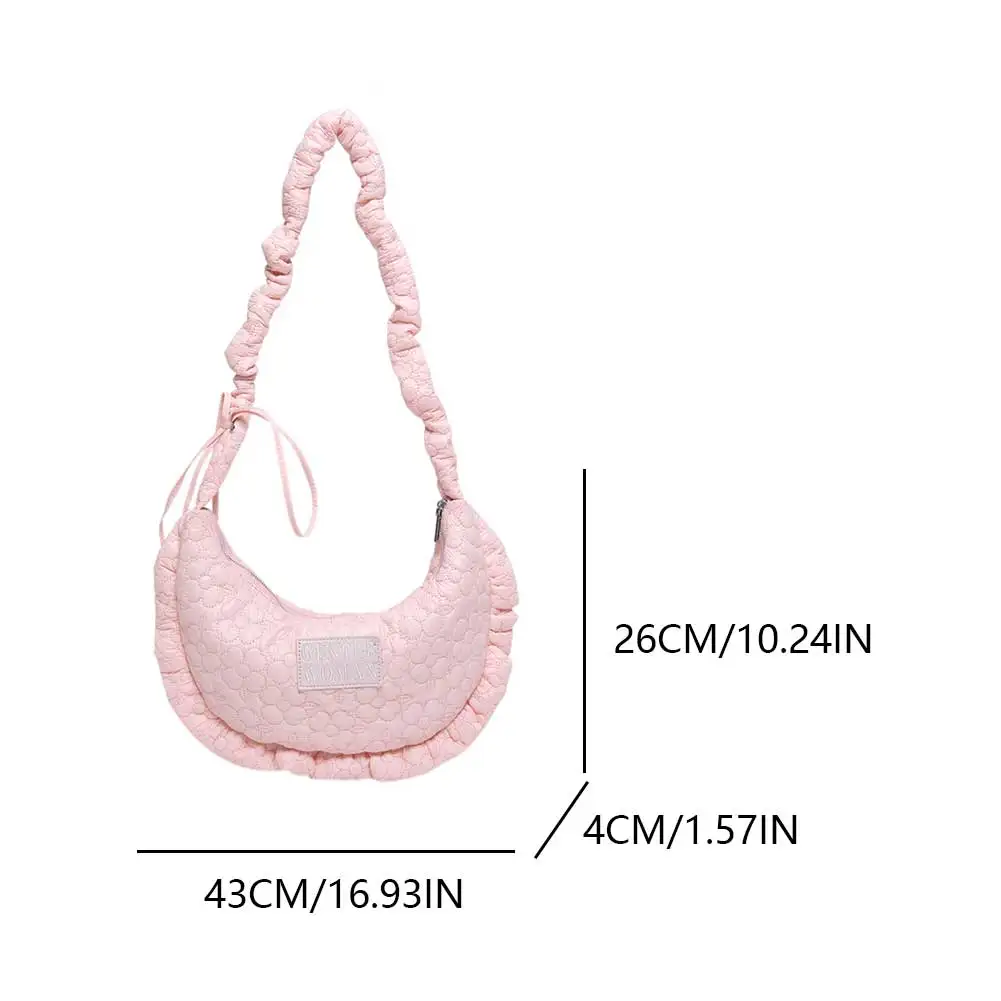 Borsa a tracolla imbottita Borsa a tracolla leggera Borsa a tracolla morbida Borsa tote a bolle di grande capacità per le donne Lavoro Shopping Viaggi