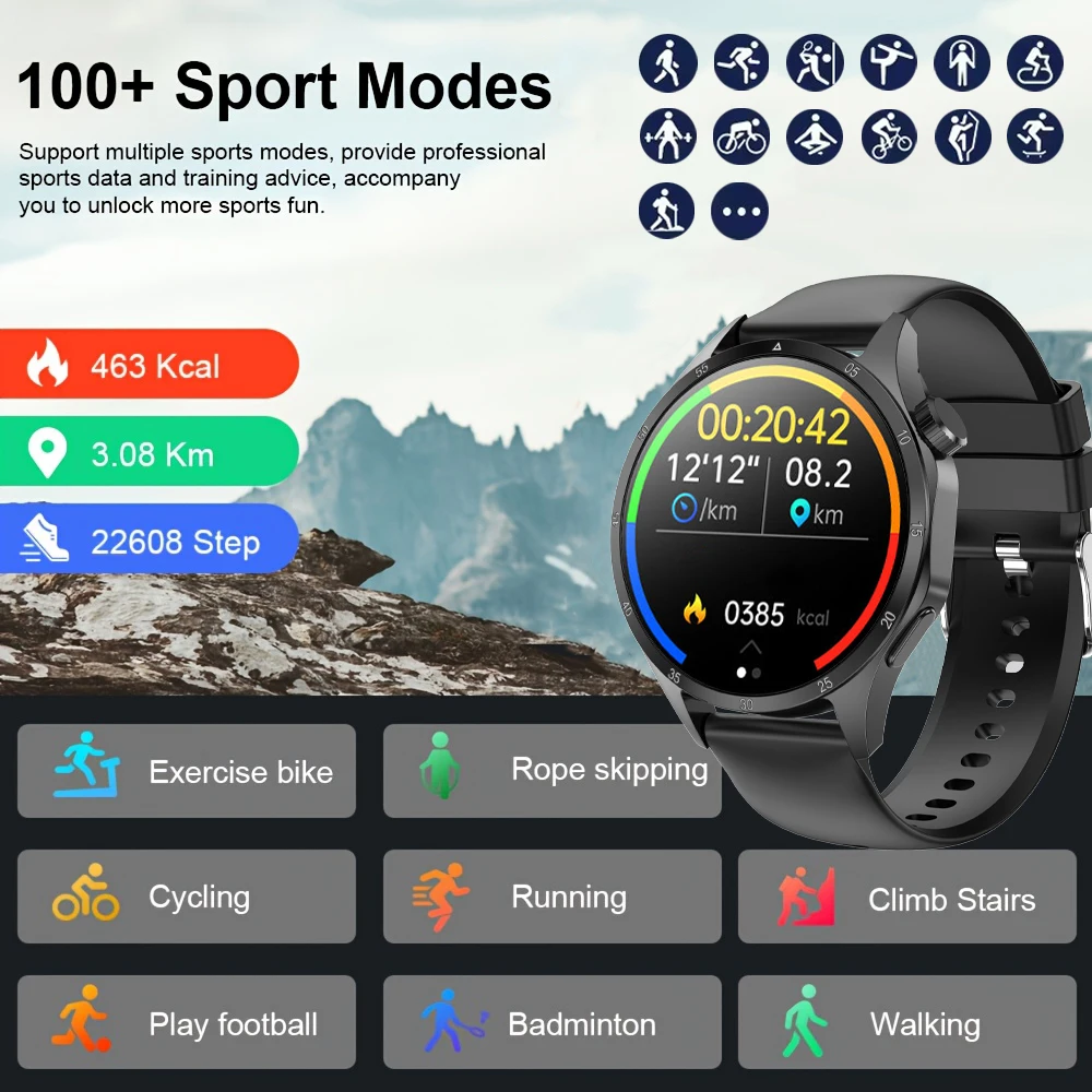 

2025 New Men's Smart Call Watch 1.52 inch IPS Screen 360 * 360 Resolution 280mAh Battery Heart Rate Monitoring Smart Watch